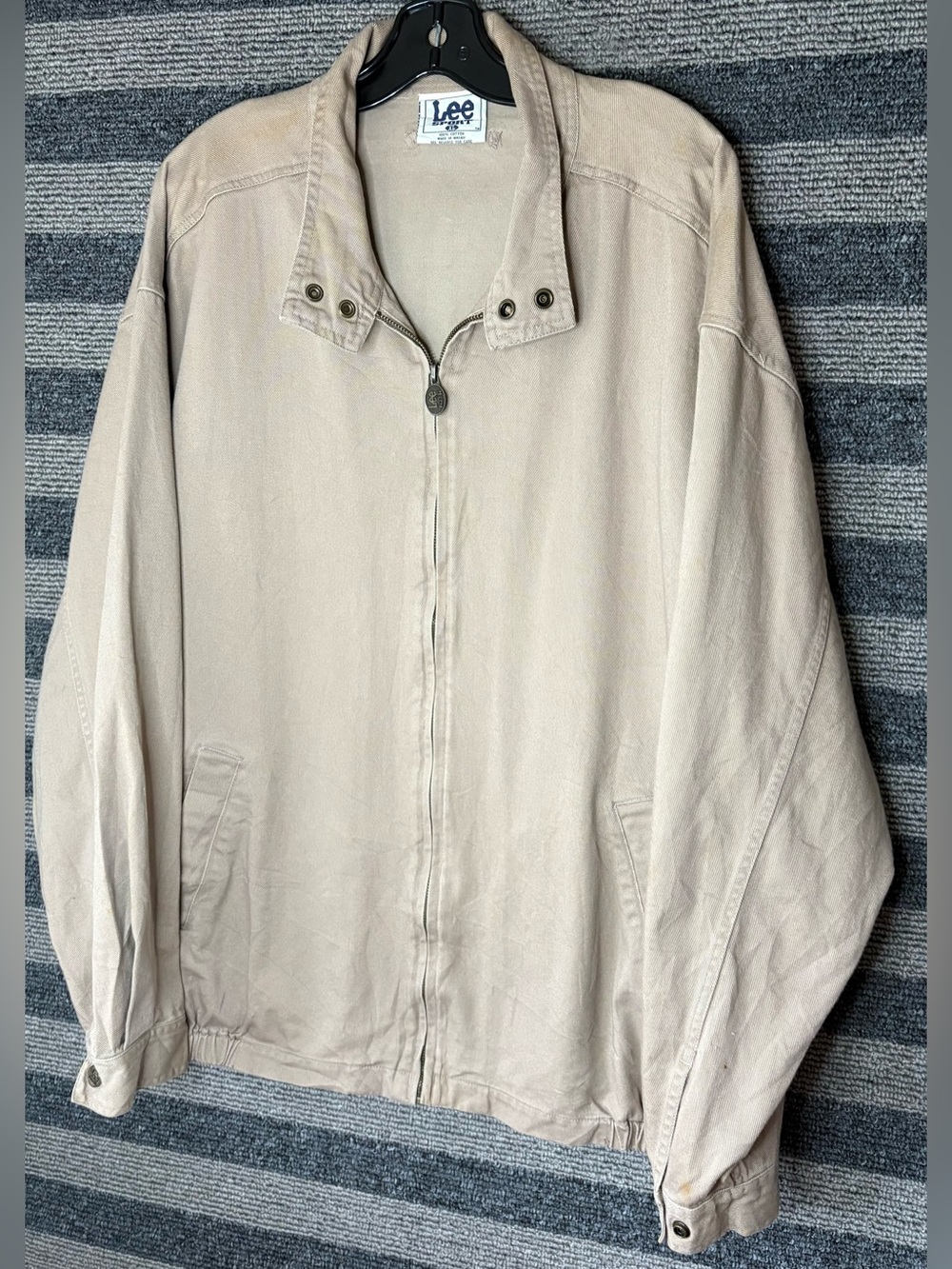 Vintage 90’s Lee Sport Beige Harrington Jacket Men’s XL EUC